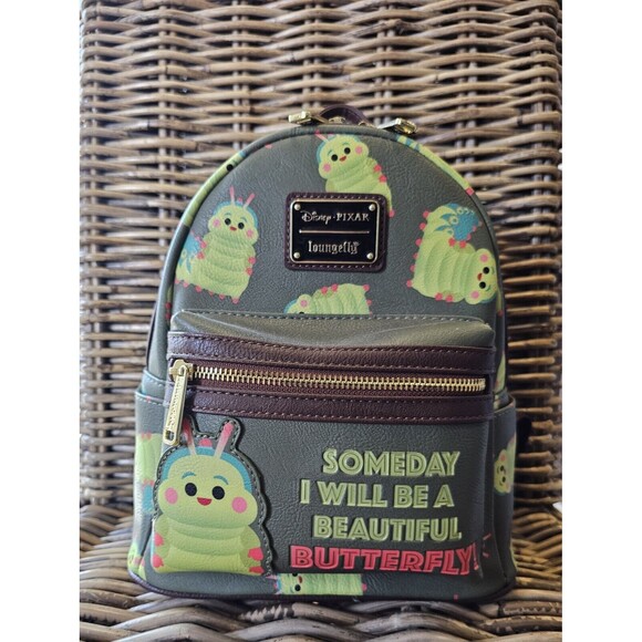 Loungefly Disney Pixar A Bugs Life Heimlich Mini Backpack Beautiful Butterfly